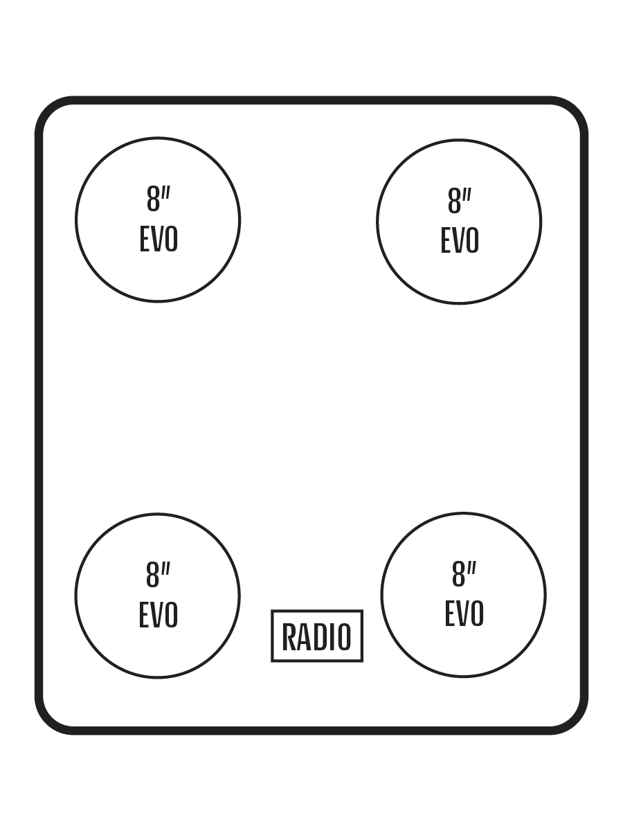2016+ Honda Pioneer 1000-5 Stereo Tops (4-Door)