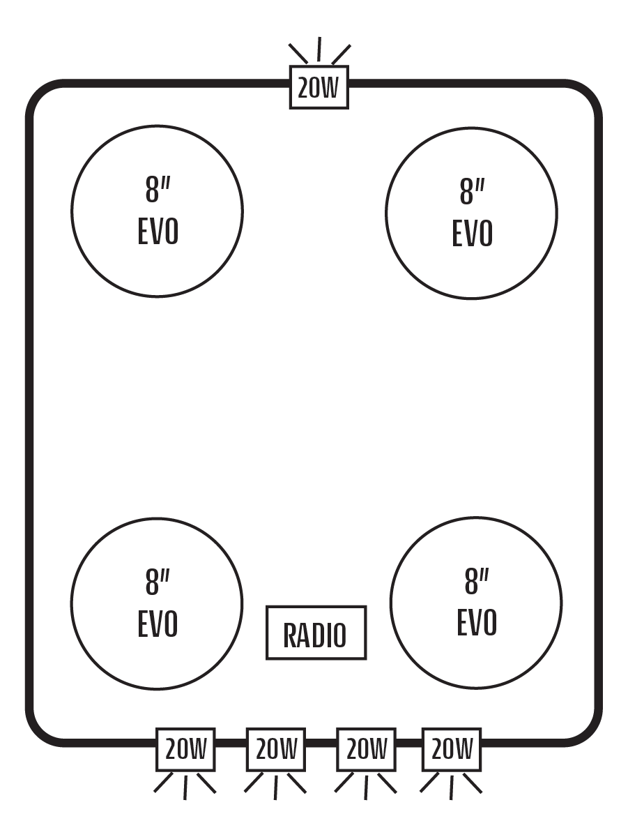 2016+ Honda Pioneer 1000-5 Stereo Tops (4-Door)