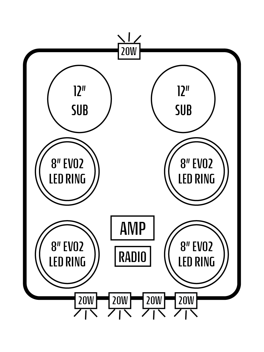 2016+ Honda Pioneer 1000-5 Stereo Tops (4-Door)