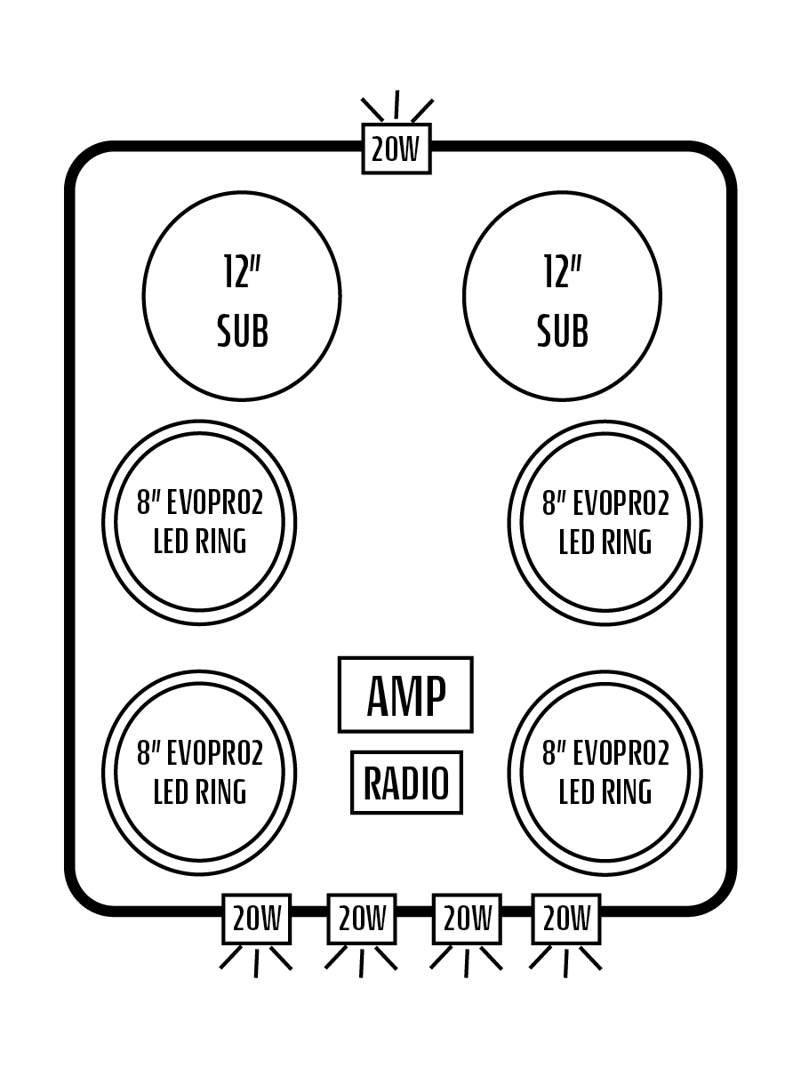 2016+ Honda Pioneer 1000-5 Stereo Tops (4-Door)