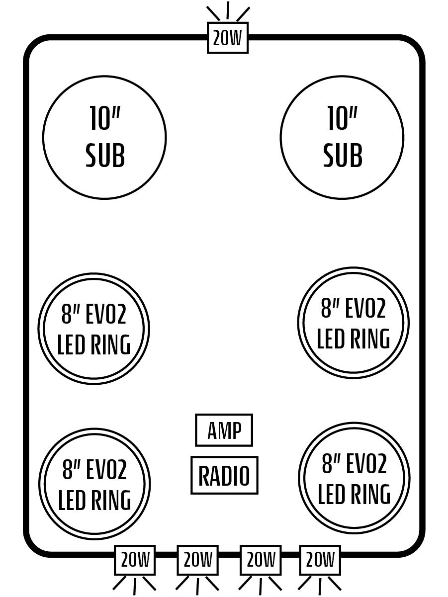 2016+ Honda Pioneer 1000-6 Stereo Tops (4-Door)