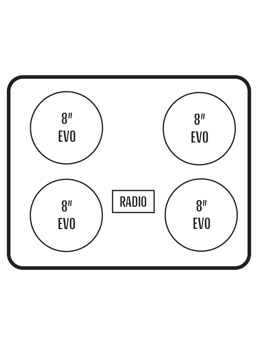 2019+ Honda Talon 1000R / 1000X Stereo Tops (2-Seat)