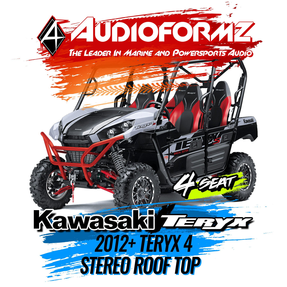 2012+ Kawasaki Teryx 4 Stereo Tops (4-Seat)