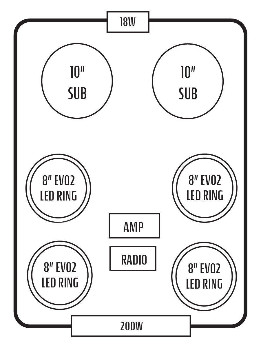 2017+ Can-Am Maverick X3 MAX Stereo Tops (4-Seat)