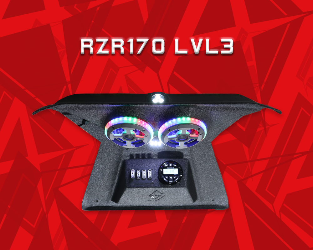 2009+ Polaris RZR 170 Stereo Tops (2-Seat)