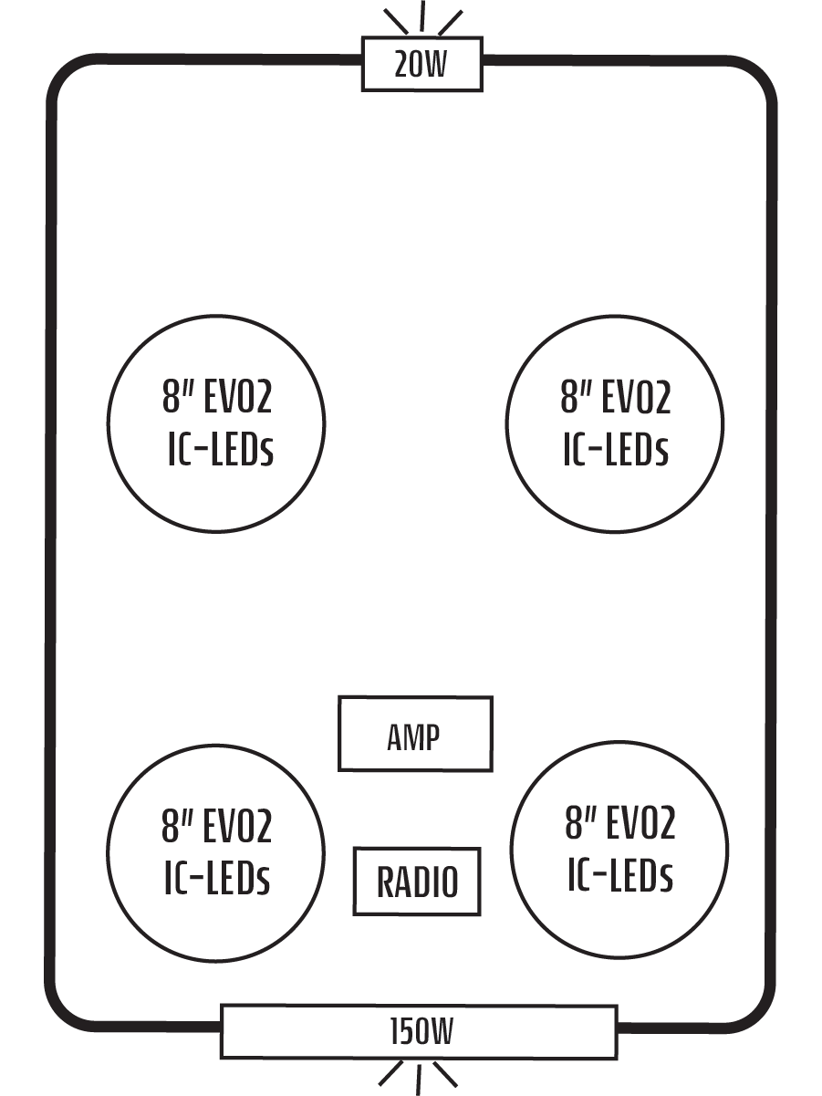 2018+ Polaris RZR Turbo S 4 Stereo Tops (4-Seat)