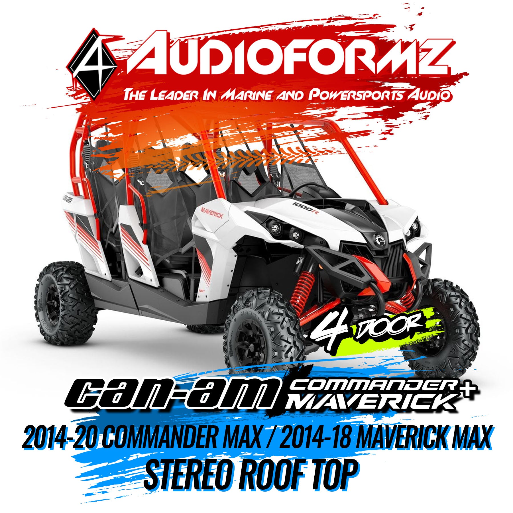 2014-20 Can-Am Commander MAX / 2014-18 Maverick MAX Stereo Tops (4-Sea