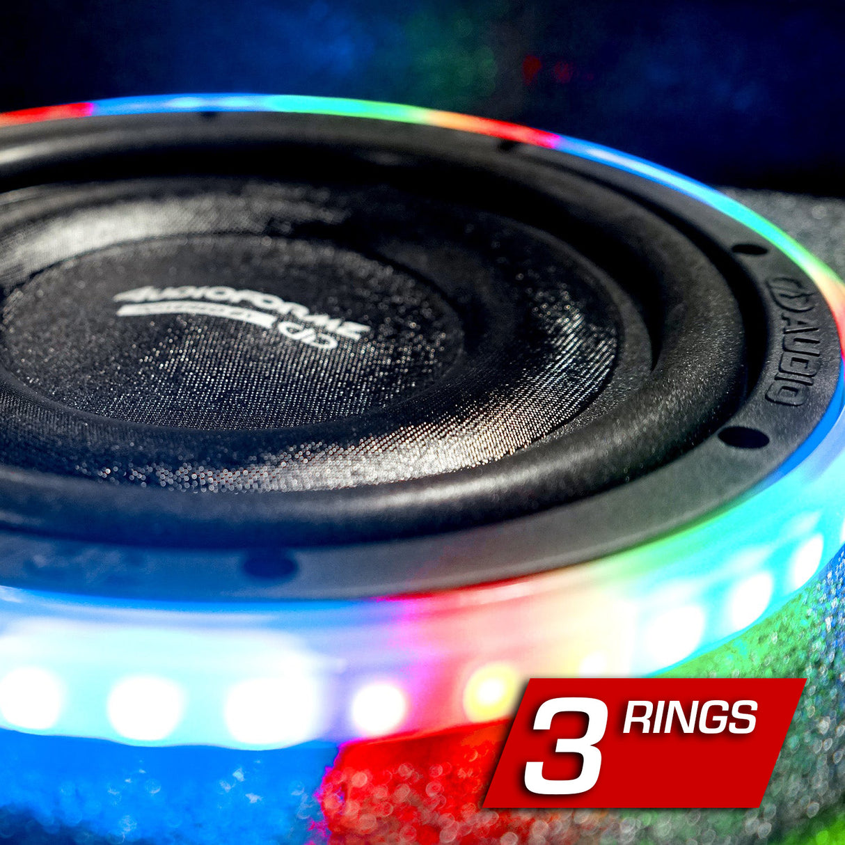 Three(3) Subwoofer IC LED Light Rings Upgrade (Installed)