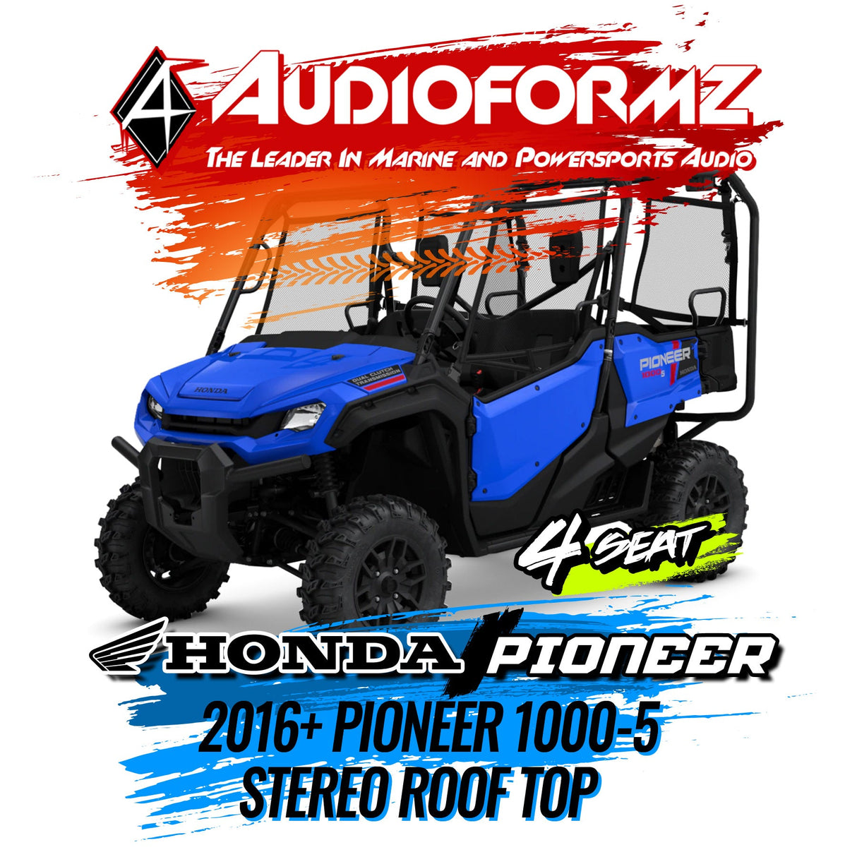 2016+ Honda Pioneer 1000-5 Stereo Tops (4-Door)