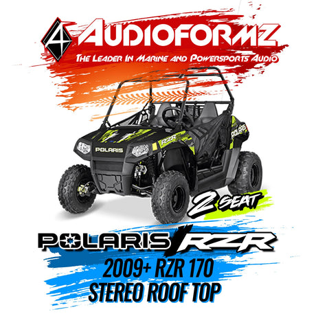 2009+ Polaris RZR 170 Stereo Tops (2-Seat)