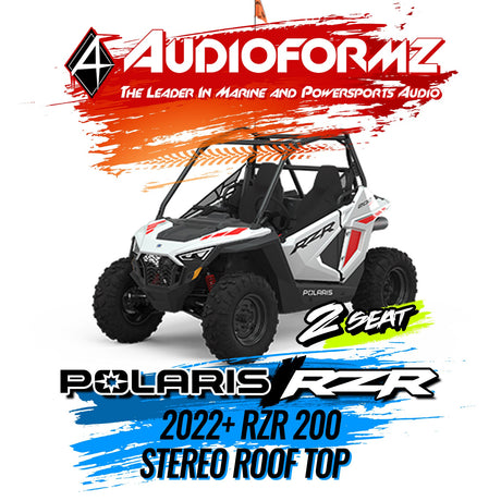 2022+ Polaris RZR 200 Stereo Tops (2-Seat)