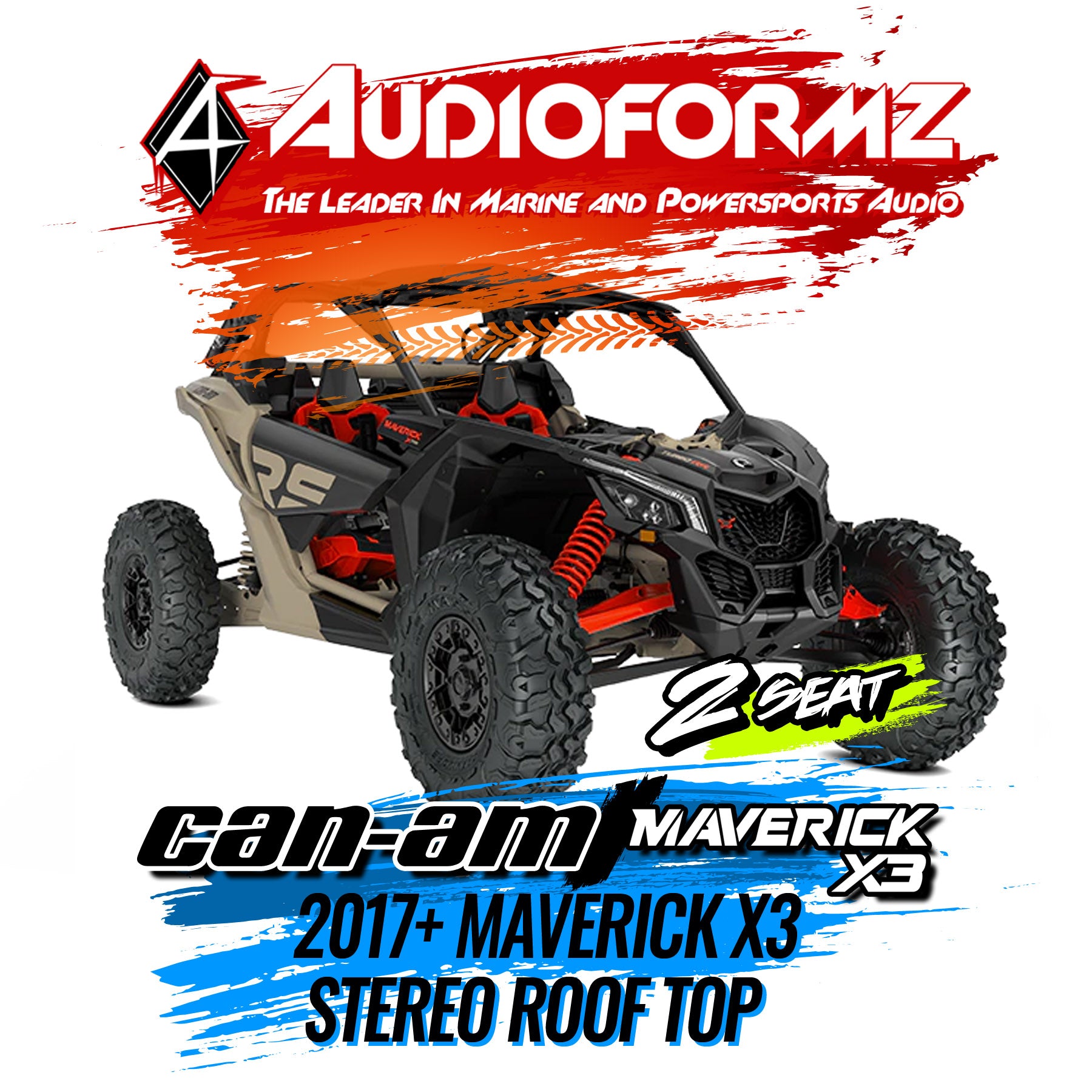 2017+ Can-Am Maverick X3 Stereo Top (2-Seat)