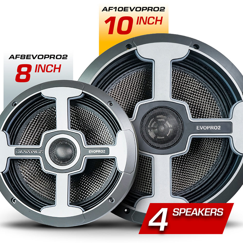Four(4) 10in Speakers - Upgrade from EVOPRO2 (Installed)