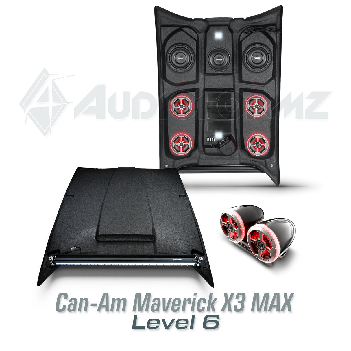 2017+ Can-Am Maverick X3 MAX Stereo Tops (4-Seat)