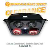 2021+ Can-Am Commander / 2019+ Maverick Sport / 2018+ Maverick Trail LEVEL 5 Stereo Top (2-Seat)