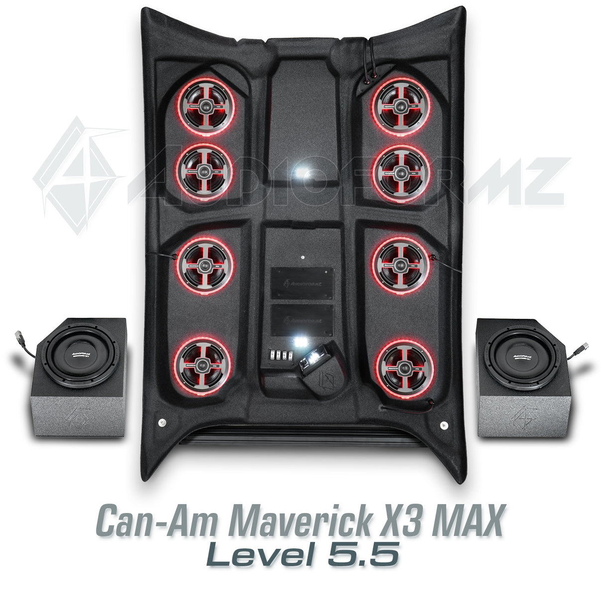 2017+ Can-Am Maverick X3 MAX Stereo Tops (4-Seat)