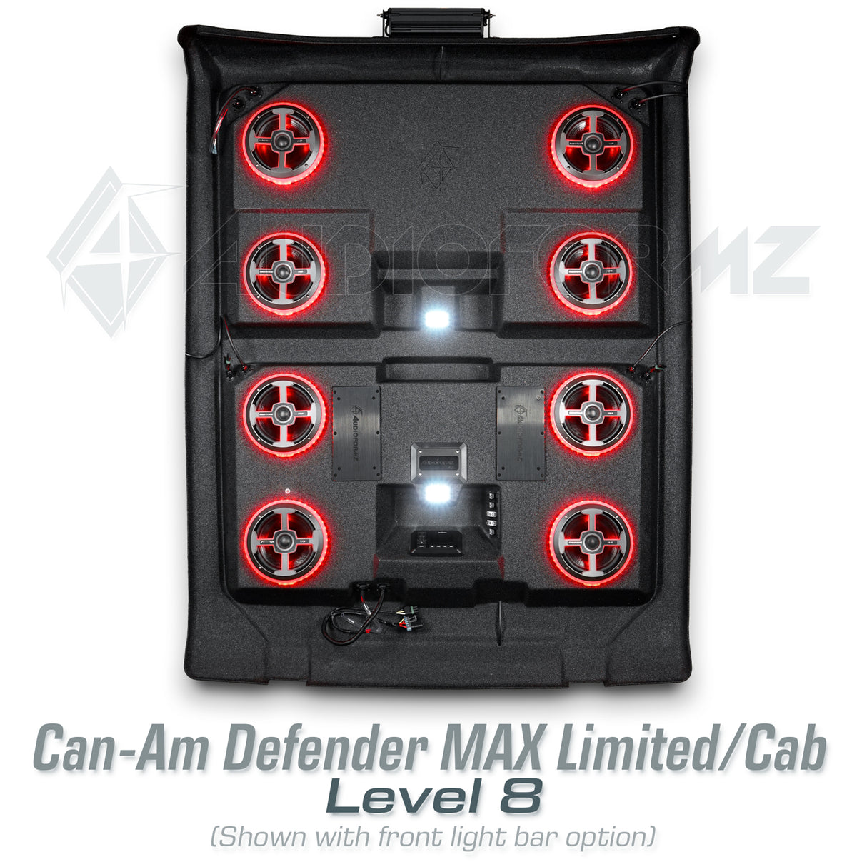 2026+ Can-Am Defender MAX HD11 Limited/Cab Stereo Tops (4-Door)