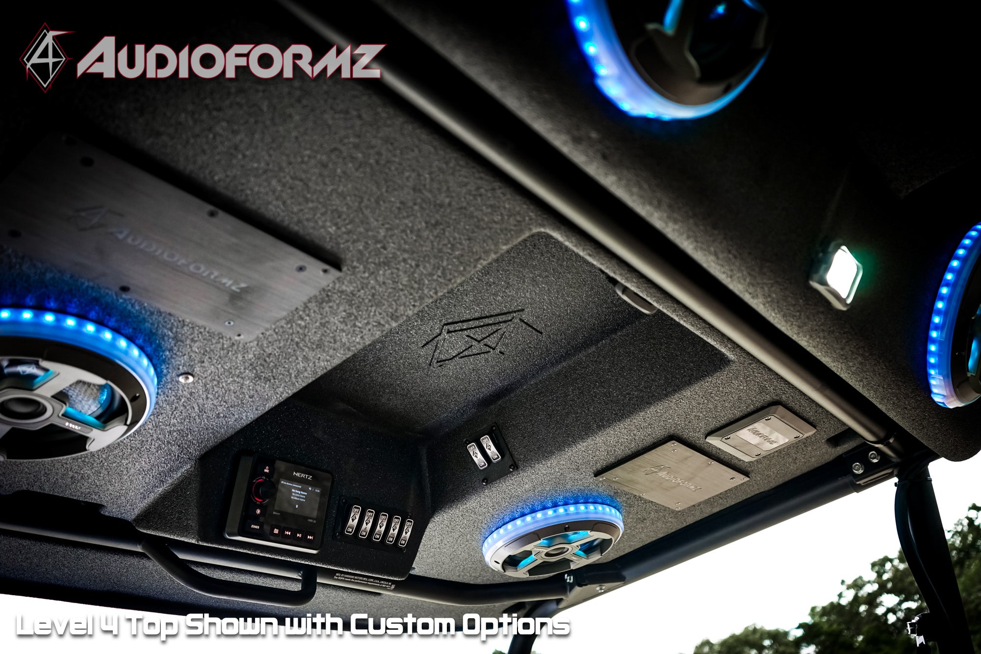 2015+ Kawasaki Mule Pro-FXT Stereo Tops (4-Door) – AudioFormz