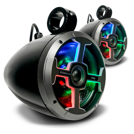 AudioFormz EVO2 8in 2-Way Component Marine IC LED Tower Speakers - Pair