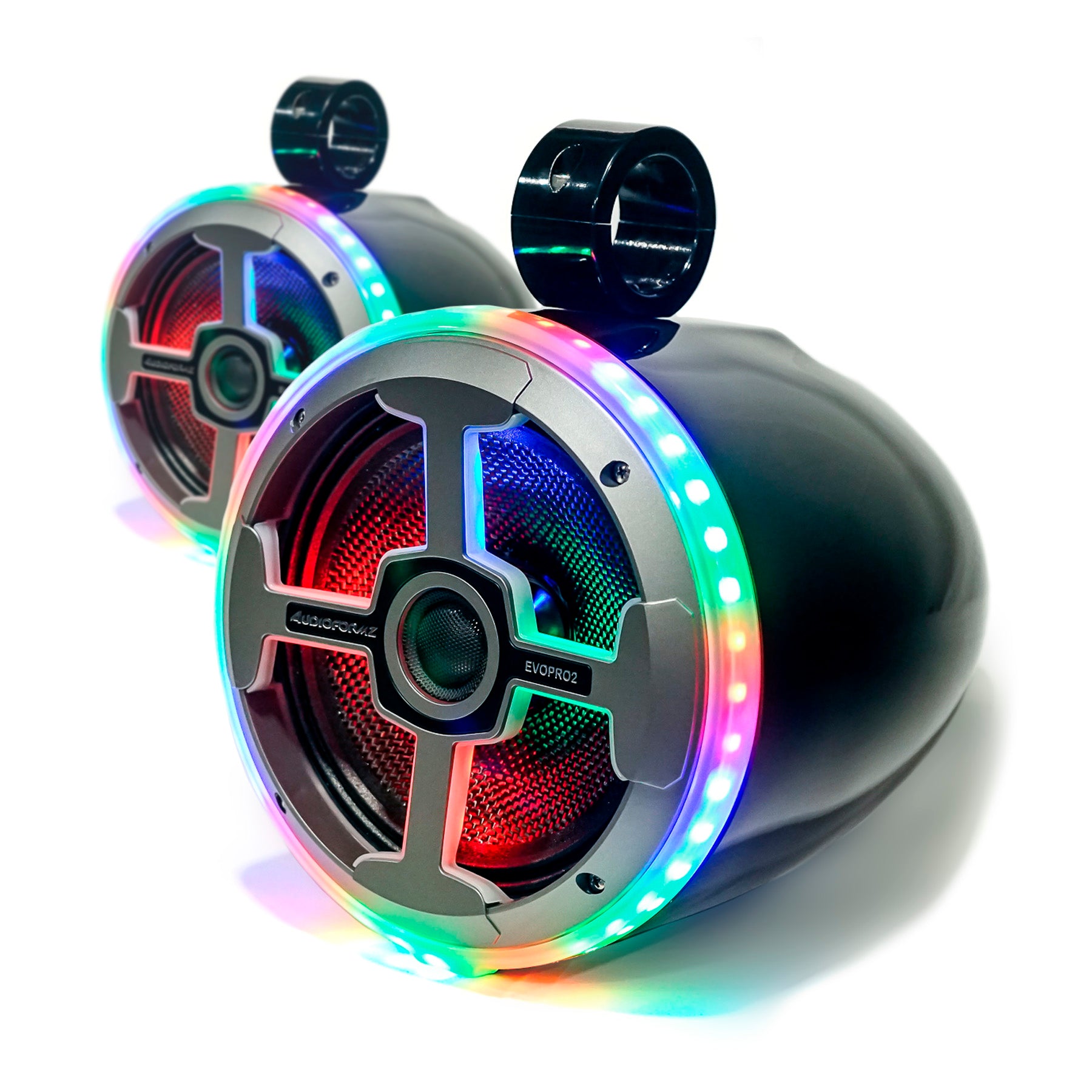 AudioFormz EVOPRO2 8in 3-Way Component Marine IC LED Loud Tower Speake