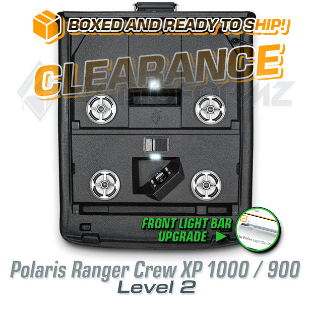 2013+ Polaris Ranger Crew XP 1000 / 900 LEVEL 2 Stereo Top with Light Bar (4-Door)