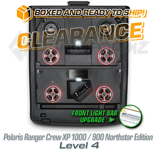2019+ Polaris Ranger Crew Northstar/Cab XP 1000 / 900 LEVEL 4 Stereo Top with Light Bar (4-Door)