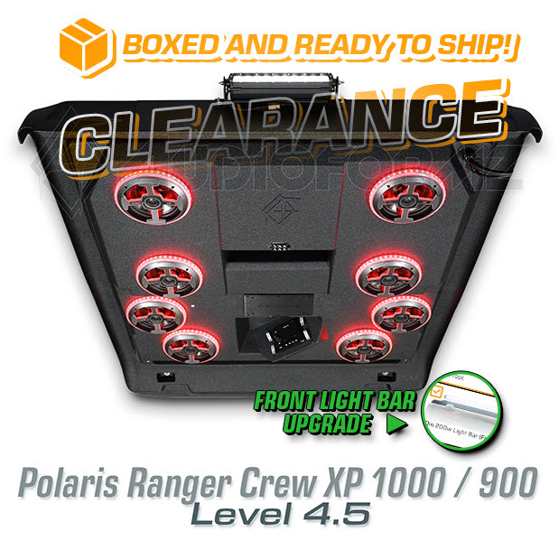2013+ Polaris Ranger Crew XP 1000 / 900 LEVEL 4.5 Stereo Top with Light Bar  (4-Door)