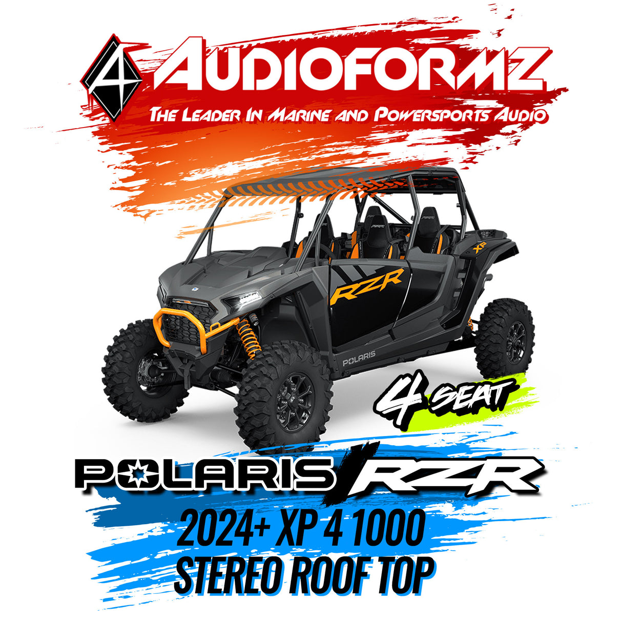 2024+ Polaris RZR XP 4 1000 Stereo Tops (4-Seat)