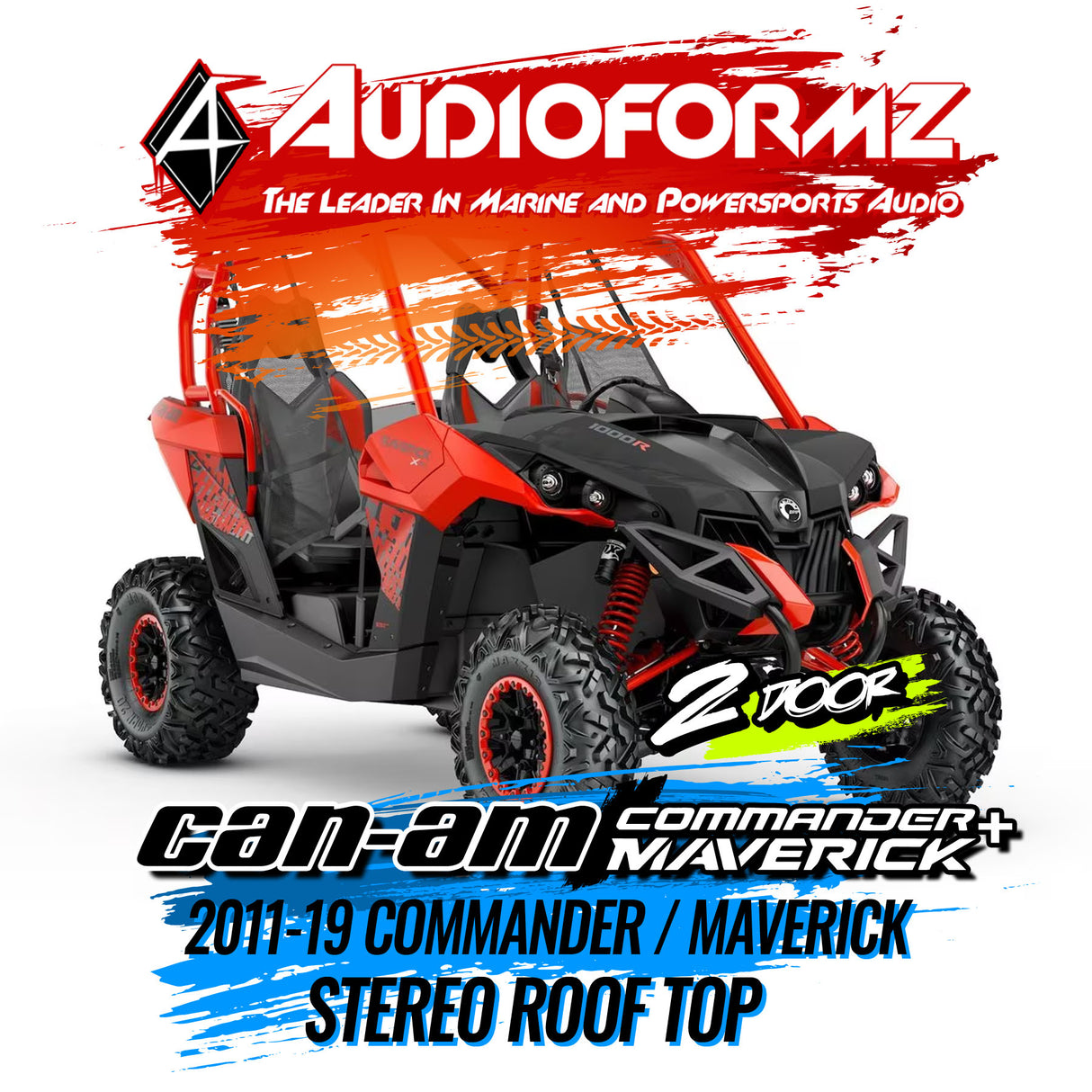 2011-19 Can-Am Commander / Maverick Stereo Tops (2-Seat)