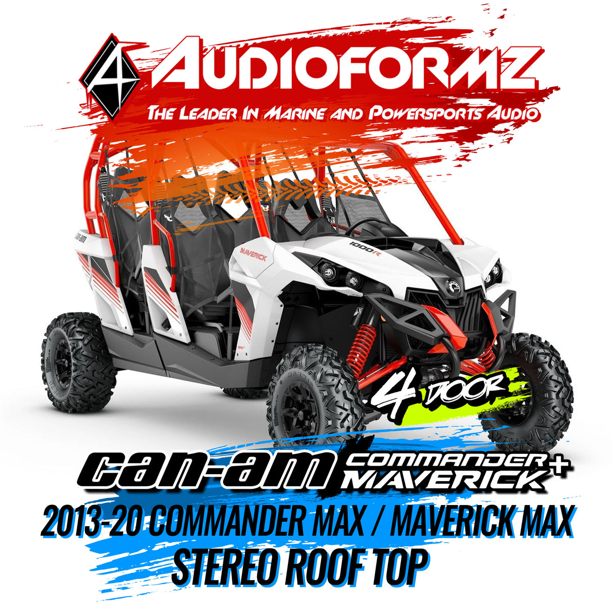 2013-20 Can-Am Commander MAX / Maverick MAX Stereo Tops (4-Seat)
