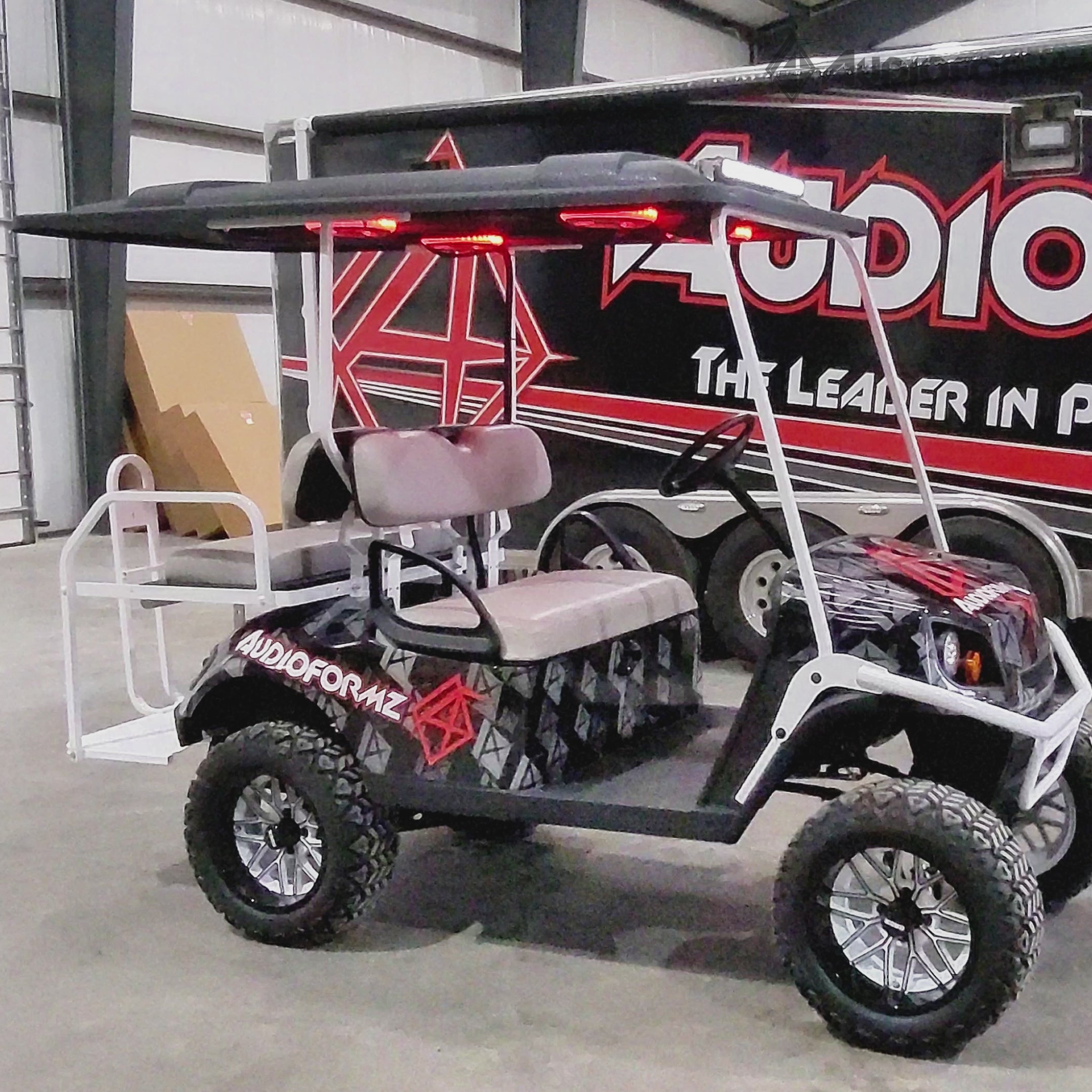 88in Universal-Fit Golf Cart Stereo Tops (4-Seat)