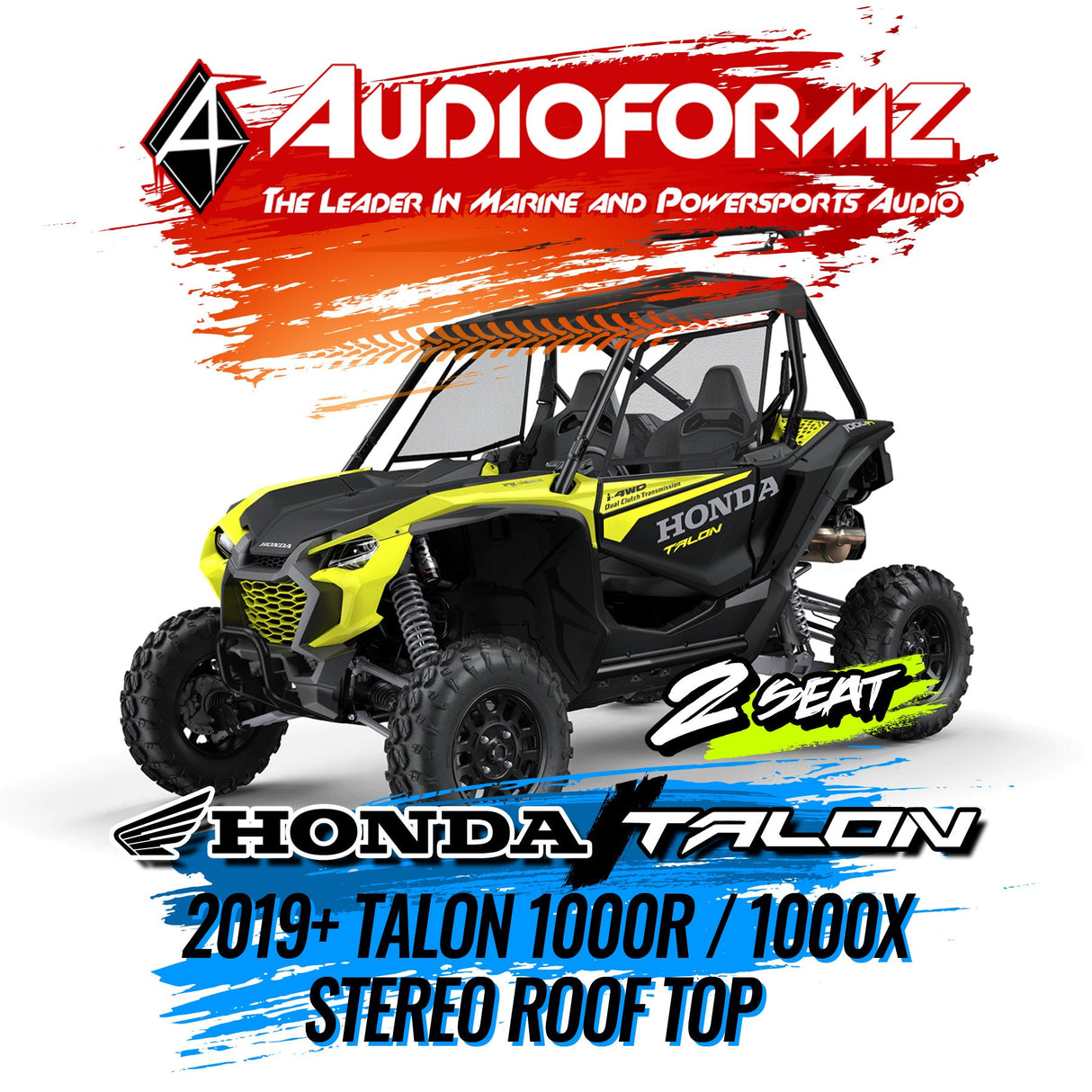2019+ Honda Talon 1000R / 1000X Stereo Tops (2-Seat)