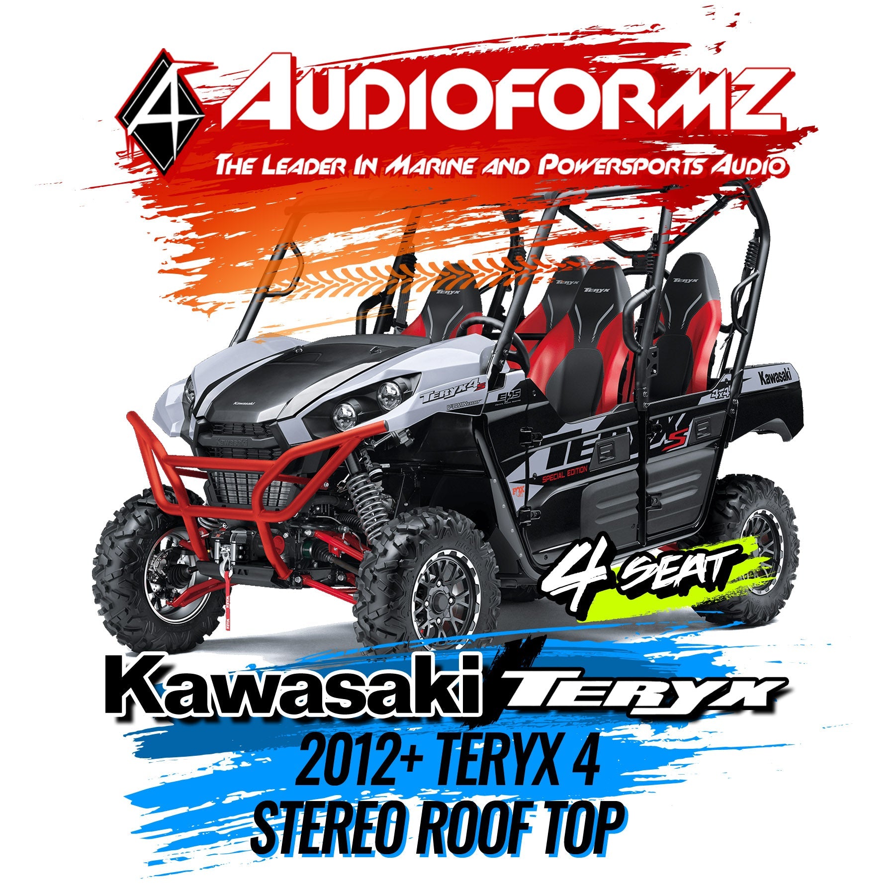 2012+ Kawasaki Teryx 4 Stereo Tops (4-Seat)